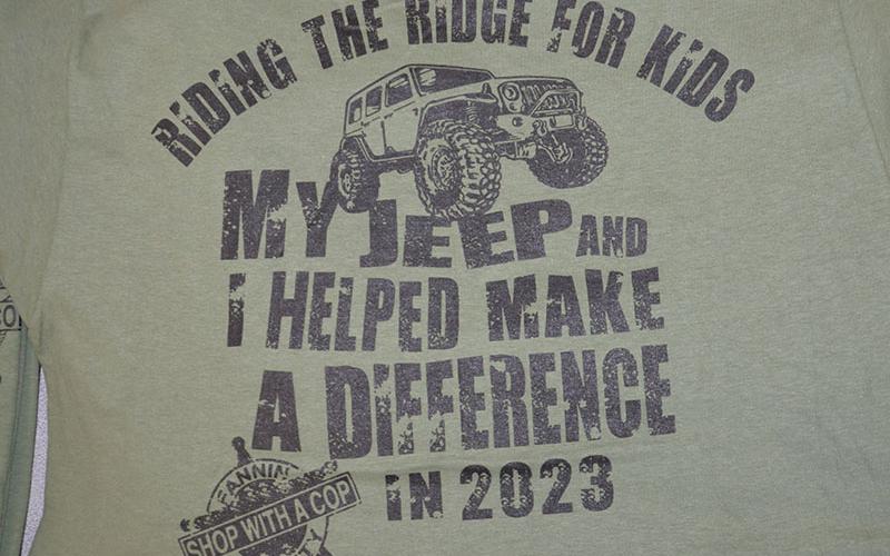 A special t-shirt is designed every year that gives supporters a chance to remember Riding the Ridge.