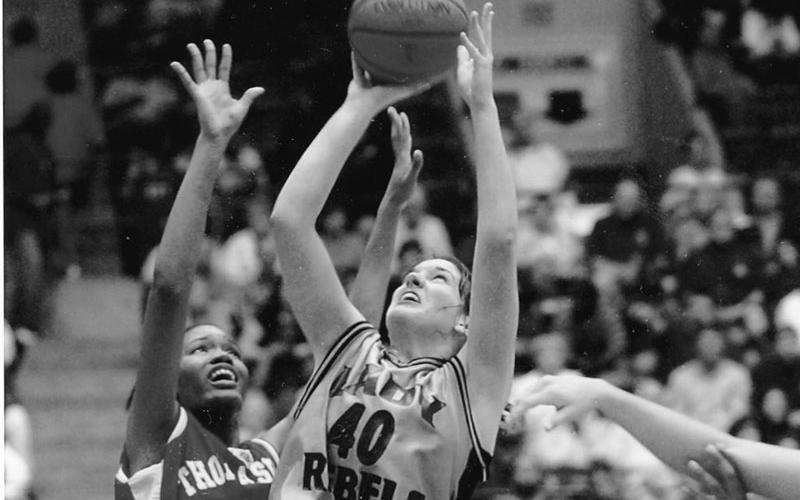 The Lady Rebels’ Stephanie Scearce is shown in action against Thomasville.