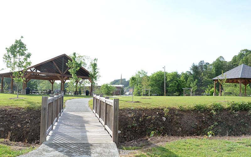The expansion of the Toccoa River Park in McCaysville is hoped to be finished by Friday, Police Chief Michael Earley told the city council last week. Besides his normal duties, Earley has been tasked with looking after the improvements that include a new basketball and pickleball court, fencing and moving the historic Veterans Memorial monument.