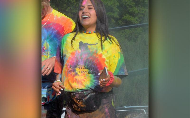 Smiles were plentiful as chalk filled the air.