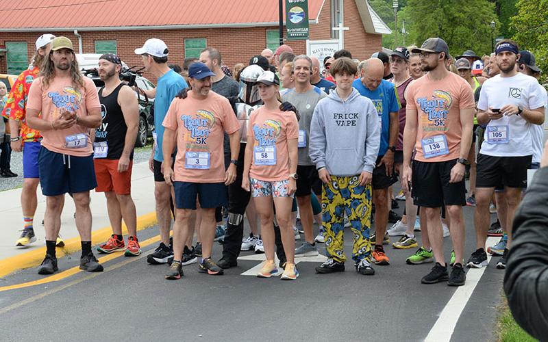Runners line up for the annual Trout Trot Saturday through the twin cities of McCaysville and Copperhill. The race boasts its course through two states.