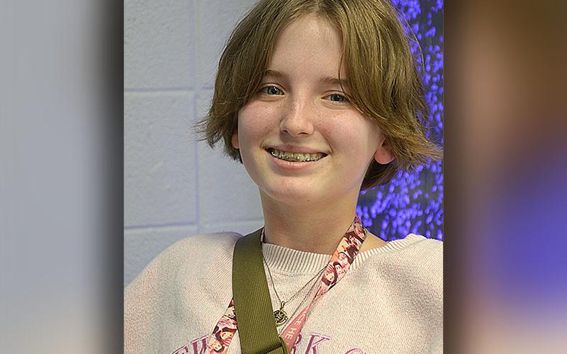 Olivia Collar won a Fannin County High School essay competition to advance to state Rotary judging.