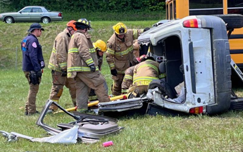 First responders in an Auto Extrication Advanced Patient Handling Class faced a wide variety of difficult challenges.