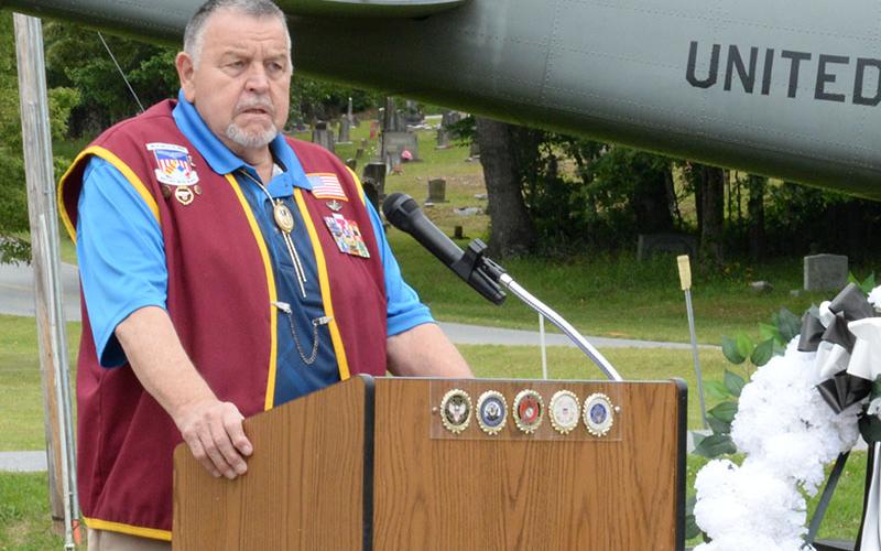 William A. “Bill” Robinson brought his personal experience in Vietnam to a large Memorial Day crowd in Veterans Memorial Park.
