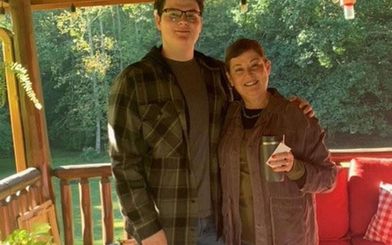 Matthew Mills is shown with the subject of his personality profile, Alejandra Mills.