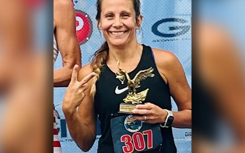 Miranda Roof was the sixth female to cross the Freedom 5K finish line and came in second place in the Female Masters group with a time of 23:12.