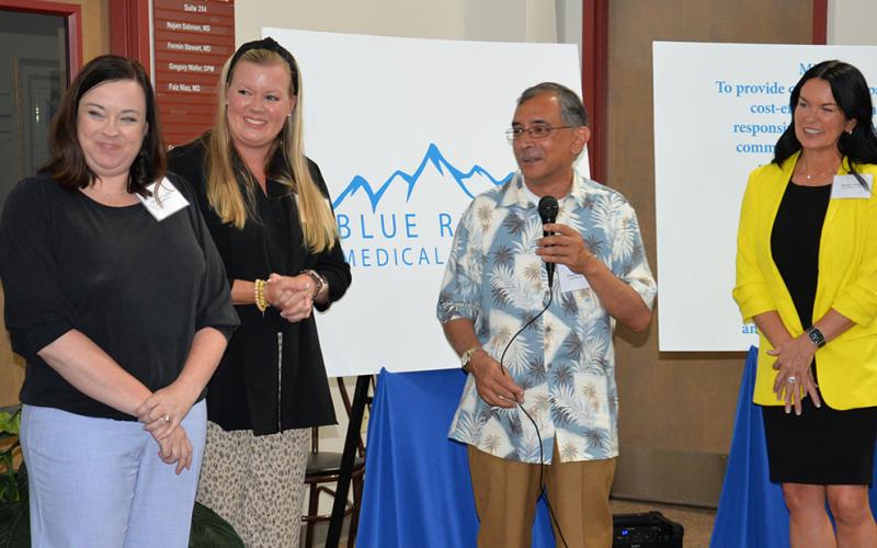 Java Health Chief Executive Officer Bappa Mukherji and Chief Financial Officer Martha Henley greeted visitors to Riverstone Medical Campus and introduced the hospital team.