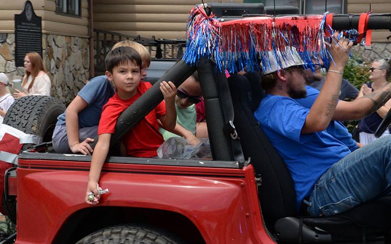 Candy came from everywhere during the July 1 parade in McCaysville.