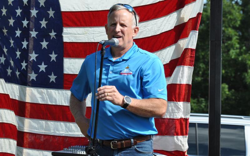 State Representative Johnny Chastain urged voters to research an upcoming property rights issue concerning private waterways and the State of Georgia.