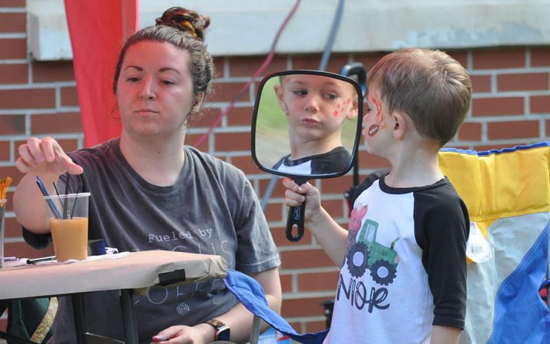 The Fannin County Republican Party’s third annual Fall Festival featured booths such as face painting, popcorn, a bouncy house, a cake auction, lunch concessions, and a cotton candy machine.