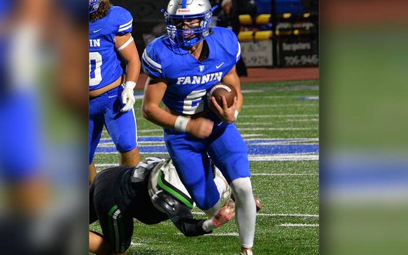 Lawson Sullivan, shown here earlier this season, carried the ball extensively in Friday night’s win.