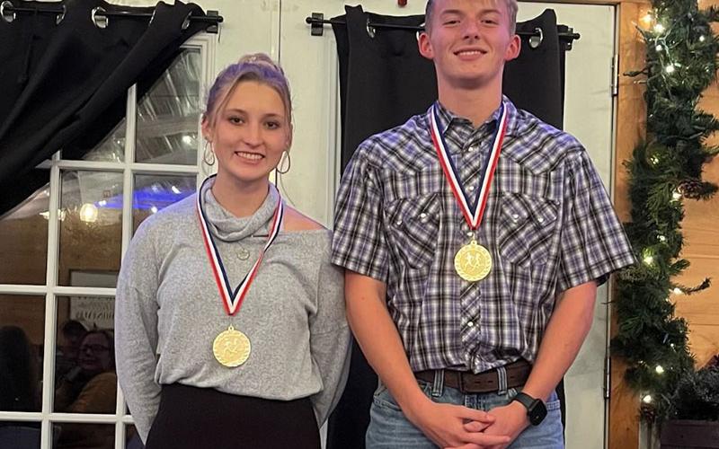 Shaylee Jones was named Lady Rebel Award winner and Gage Bryan received the Rebel Award for the cross country team.