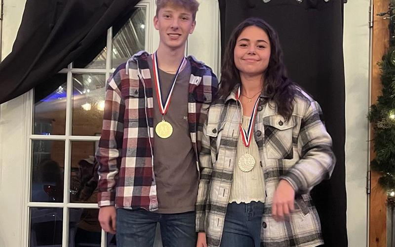 Teammate of the Year honors for cross country went to Luke Callihan and Kristen Cipich.