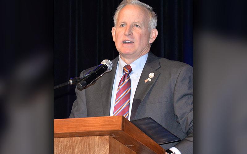 Georgia State Representative Johnny Chastain told of a state income tax cut and warned of digital currency when he spoke to Republicans Saturday night.