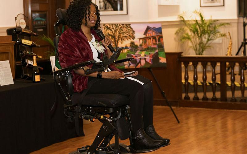 April Ross, executive director of the Georgia Commission on Family Violence, shared her story of being a victim of domestic violence at the fundraiser.