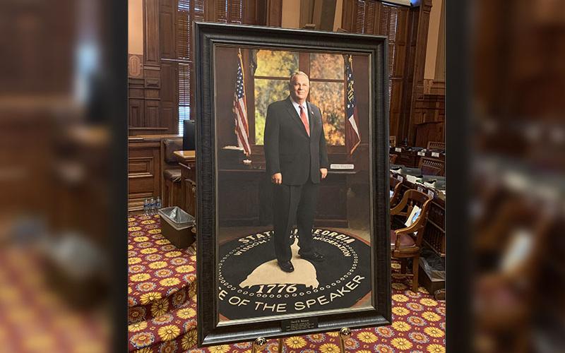 This portrait of the late David Ralston was unveiled in the Georgia House of Representatives March 14.