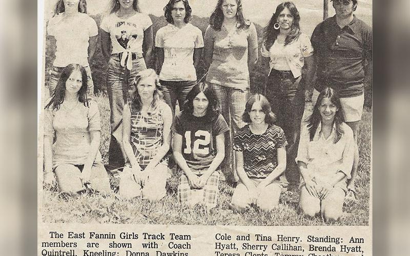 Sherry was a member of the East Fannin 1975 track and field team. She won the 1975 Georgia state Class B championship in the discuss throw with a record heave of 96 feet, 10 inches.