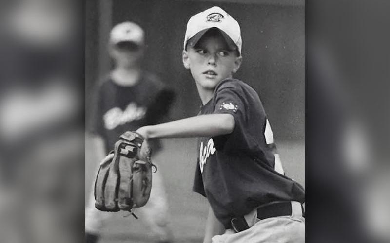 A young Seth McClure throwing heat.
