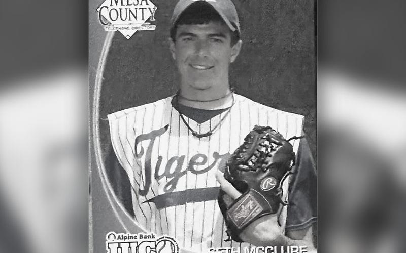 Seth McClure is shown at the National JUCO World series playing for Chattanooga State Tigers.