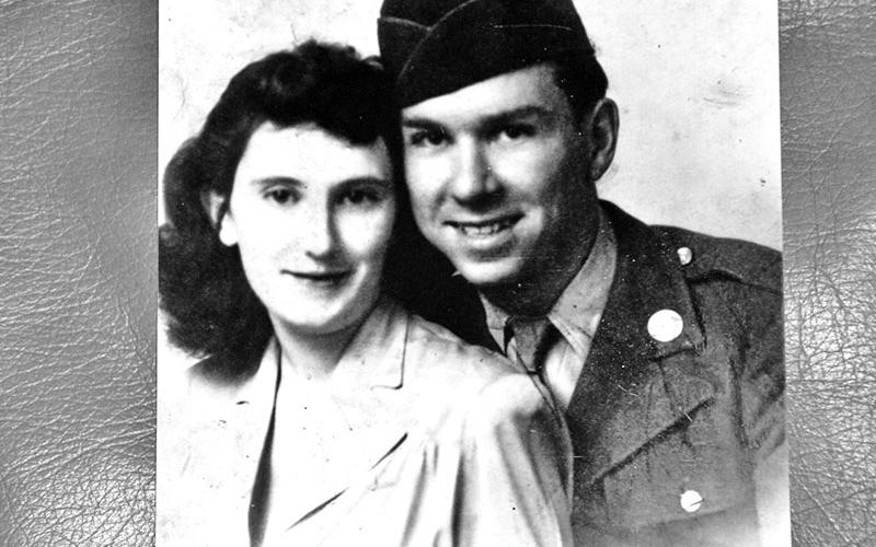 Betty and Bob Phillips pictured not very long after they were married. Betty was pregnant with their first child in this photo.