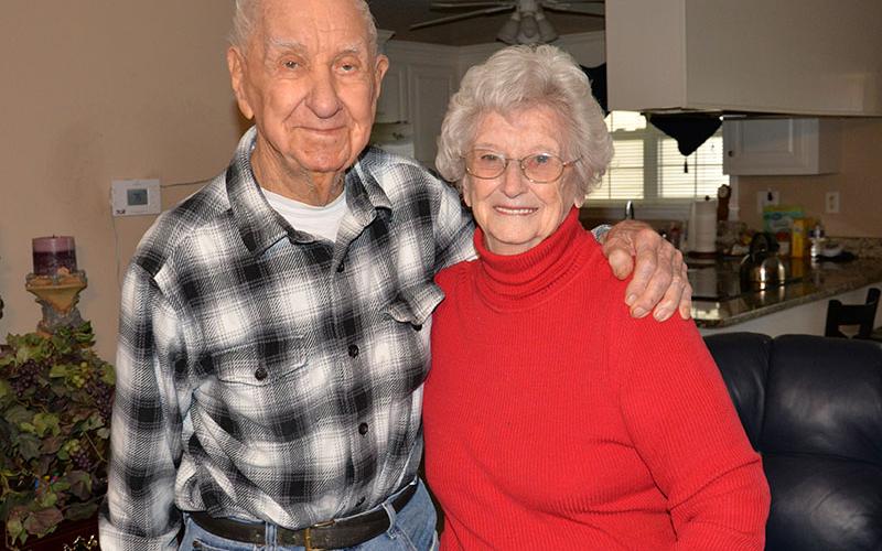 Bob and Betty Phillips, still going strong today with 80 years of marriage and a lifetime of love and happiness.