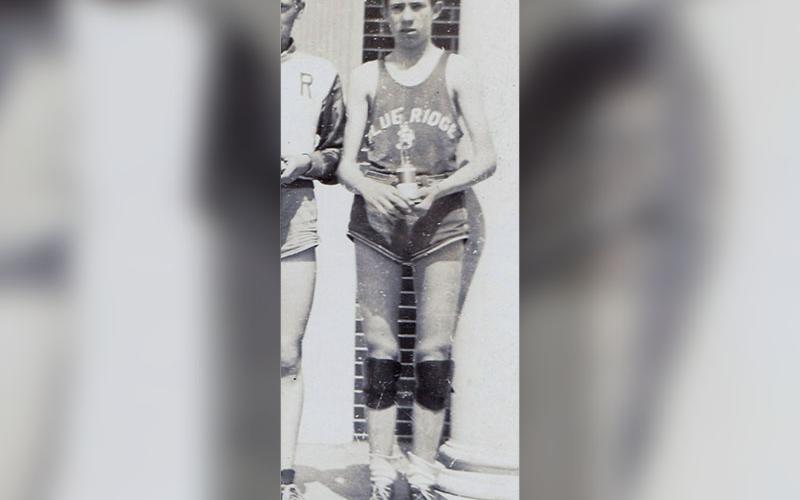 Ed Querry played basketball his senior year at Blue Ridge High School during the 1942-43 season.