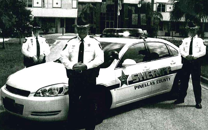 Thom Potito, front, became a deputy sheriff in Florida following his career in the U.S. Marine Corps.