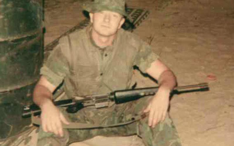 Thom Potito is show at one of his many duty stations during his 21-year career with the United States Marine Corps.