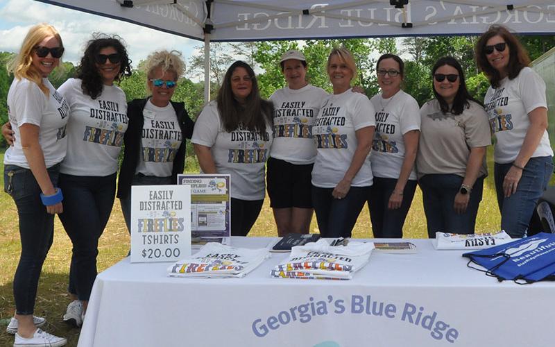 Representatives of several different groups including the Fannin County Chamber of Commerce &amp; CVB, Fannin County schools, the University of Georgia Extension Service, and Noontootla Creek Farms participated in the Free Milkweed Day. Shown during the event are, from left, Tori Arp, Christie Gribble, Shannon Cioffi, Amy Clay, Becky Griffin, Shari Bingnear, Kim Foster, Emily Owenby, and Jode Mull.