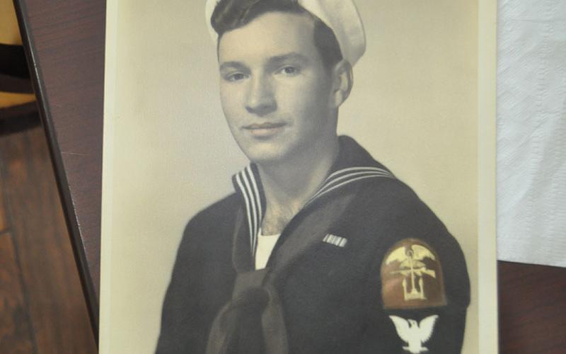 Bill Langford in his youth while serving in the U.S. Navy.