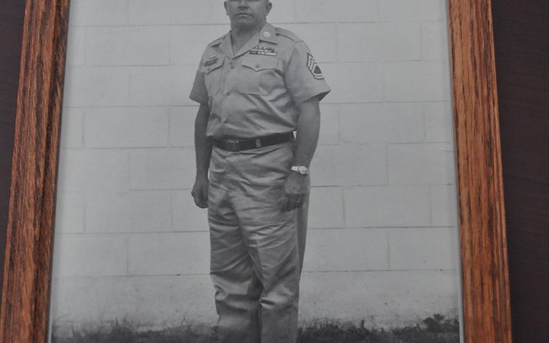 John Lindsay stands tall as a member of the U.S. Army.