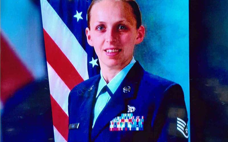 Master Sergeant Laura Ash is shown in her official Air Force photo.