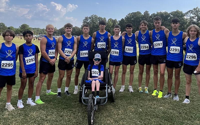 Shown at the event are, from left, Joe DiBendetto, Kevin Cruz, Gage Bryan, Brodey Angel, Matthew Ponton, Austin Prieto, Kaden Majors, Henry Schueneman, Rylin Davis, Hudson Lynch, Jaxson Bittner, and Aiden Jones; and, front, Brady Smith.