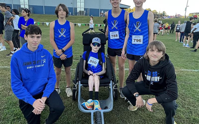Competing in the JV Boys Division for Fannin County were, from left, Henry Schueneman, Joe DiBendetto, Brady Smith, Jaxson Bittner, Kaden Majors and Rylin Davis.