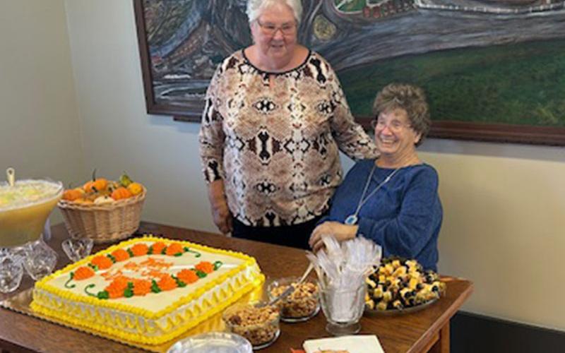 Dawna Standridge and Joyce Allen were recently honored for their long time service to the Ducktown Basin Museum.