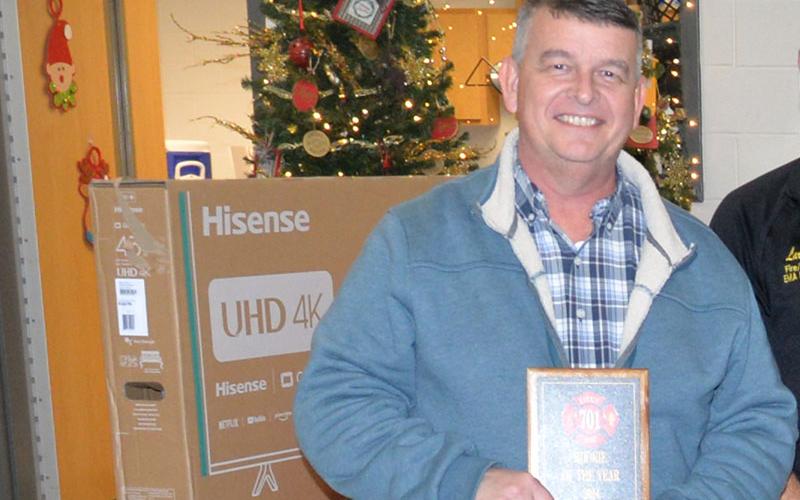 Jamie Hensley was named the Fannin County Fire Department’s Rookie of the Year.
