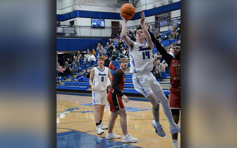 Brody Henson aims for two points for the Fannin County Rebels in recent action.