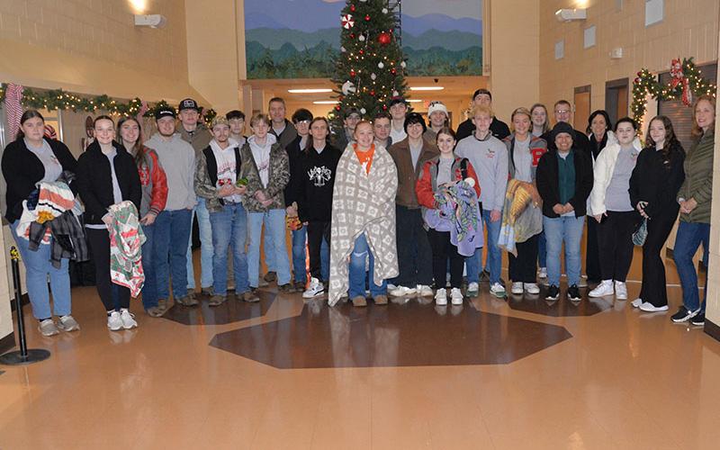 Members of Copper Basin High School’s senior class and their leaders gathered at  6 a.m. December 14 for the trip to the Chattanooga National Cemetery to participate in Wreaths Across America.