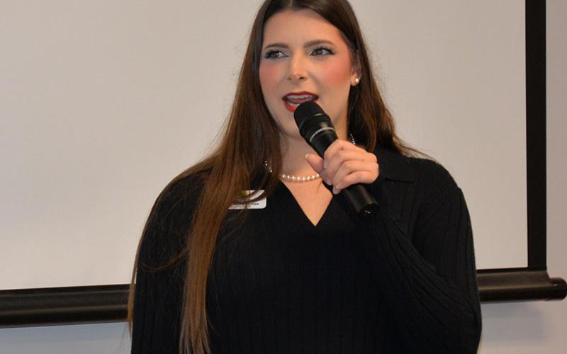 Jacqueline McKee, the new executive director at Fannin County Family Connection, told those gathered for Sherry Morris’ reception that she had found her “dream job.” She had first interned there, and was later invited to come back and take over the operation.