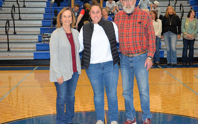 Karly Thompson batted .404 as a Fannin County High School softball senior and also won a medal in the region discus throw.