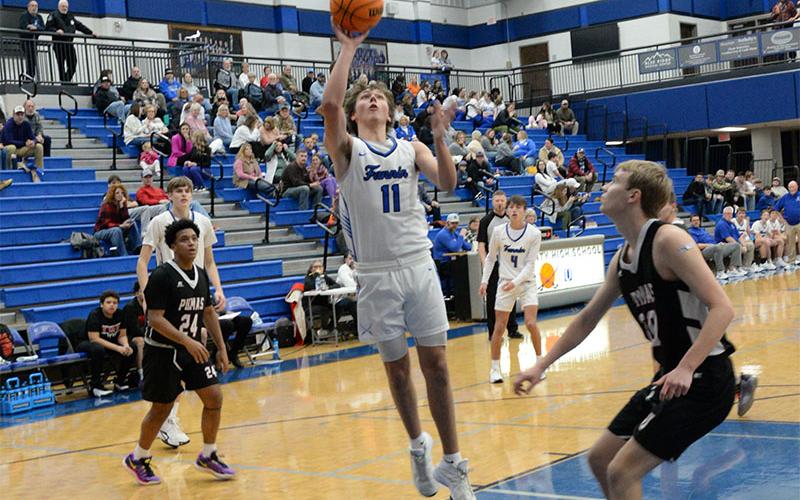 Jack Sparks, shown in action earlier this season, put up six points against Chattooga.