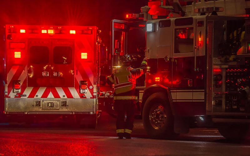 The first firefighters to arrive found flames fully consuming the wood frame structure.