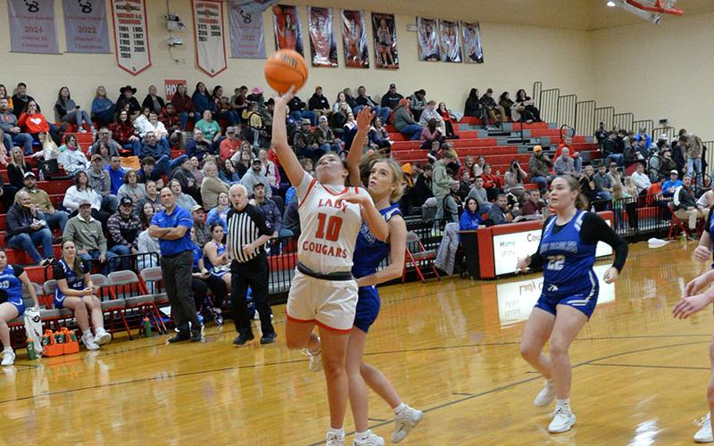 Kendra Deal was the Lady Cougars’ leading scorer in the district championship victory.