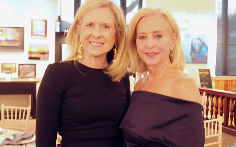 Kim Folger, left, and North Georgia Mountain Crisis Network board Chair Sherry Lang, support the organization during the Love, Honor, Cherish Gala.