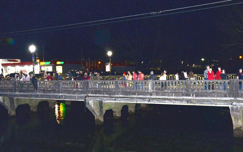 McCaysville Mayor Terry Arp echoed the opinion of other city officials and citizens when he said he is “very much opposed” to a temporary bridge four tenths of a mile upstream from the concrete bridge.