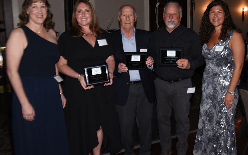 Outgoing Chamber of Commerce board members were recognized by board Chairwoman Manda Hughes and President Christie Gribble. Retiring from the board are Suzanne Davenport, Rene Bidez and George Robinson.