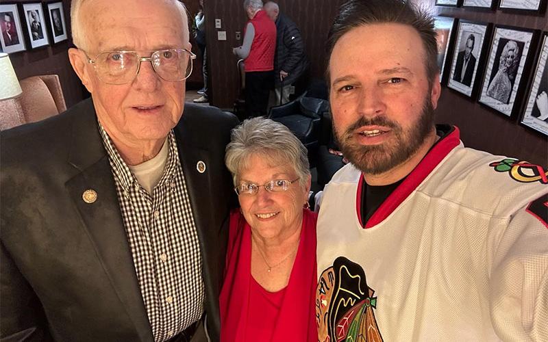 Country music star Mark Wills, right, is shown with his parents Jerry and Shirley Williams, of Blue Ridge.