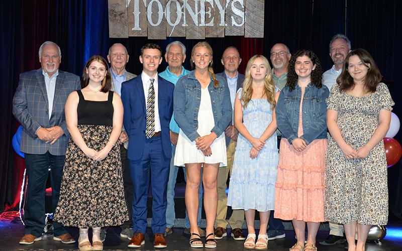 Tri-State EMC held their annual Honors Night Thursday, May 1, at Tooney’s Music Venue in McCaysville. Scholars are shown with Tri-State’s board members, from left, Jim Quintrell, Anna Ballew, Jerry Pack, Carder Lance, Bill Joe Postell, Olivia McNabb, Scott Barker, Chloe Grizzle, Daniel McNabb, Julie Farmer, Jesse Miller and Jaclyn Cracknell.