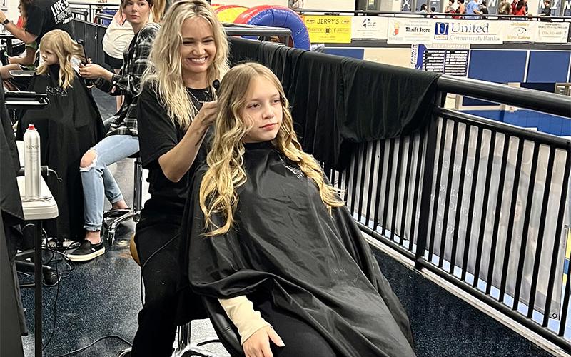 Celeste Jay was one of the original organizers of the Back to School Bash and remains a regular participant giving free haircuts.