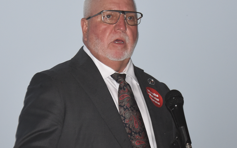 Tennessee State Senator Tom Hatcher introduced Marsha Blackburn, supporting her candidacy for governor.